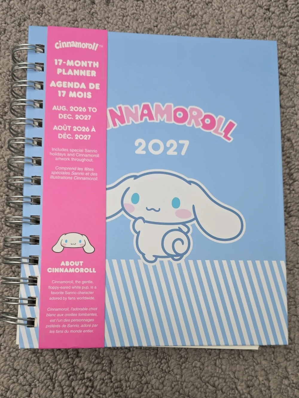 2027 Cinnamoroll 17-Month Planner